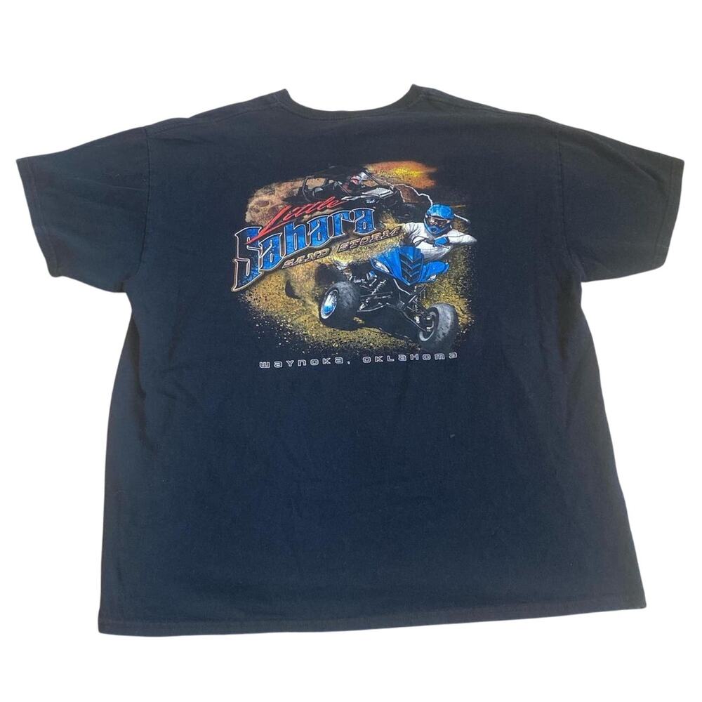 Black and grey skull graphic T-shirt Men Size XL Racing